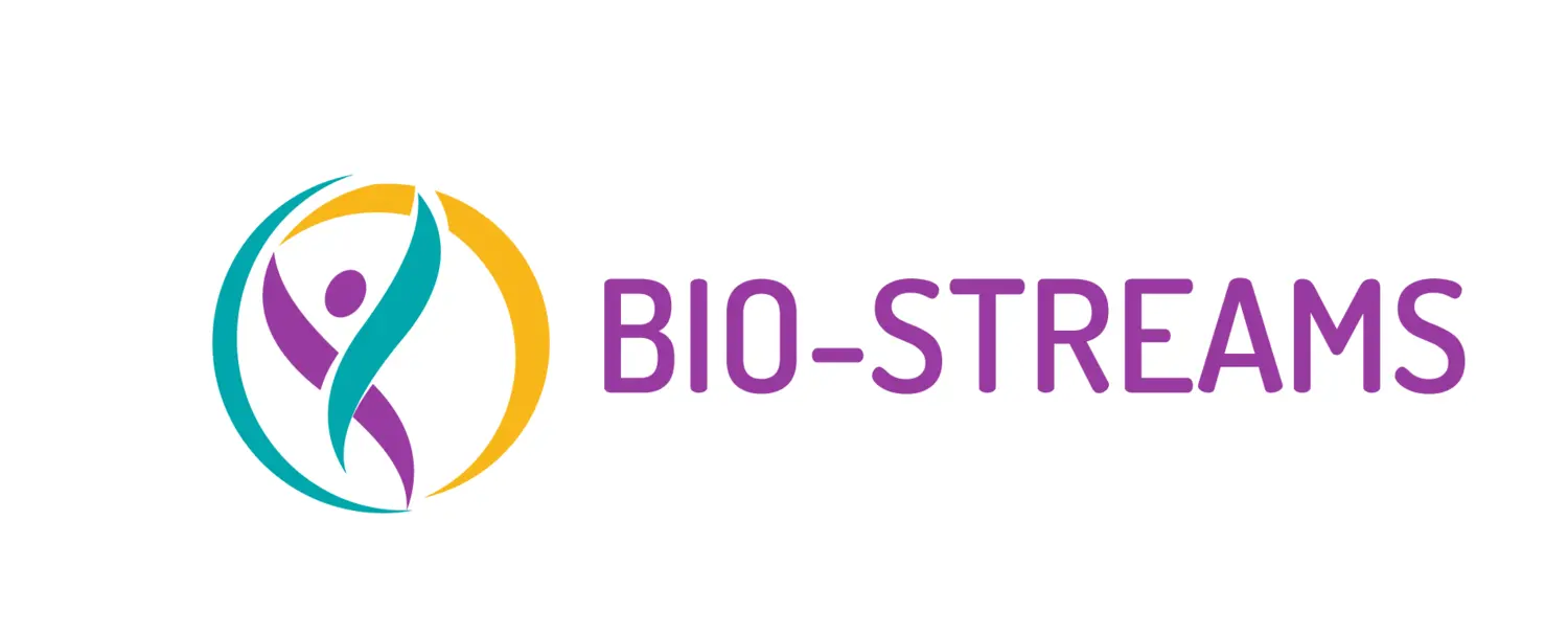 Logotype with the text "BIO-STREAMS"