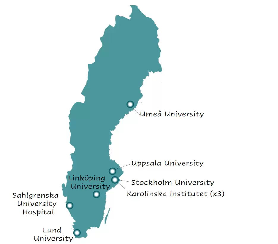 A map over BSL3 Network in Sweden