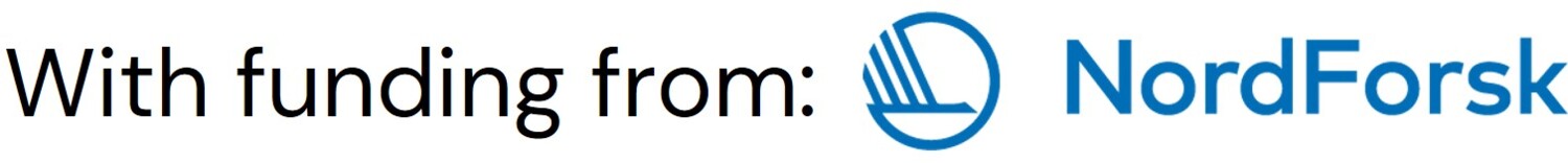 the Nordforsk logo and the words with funding from