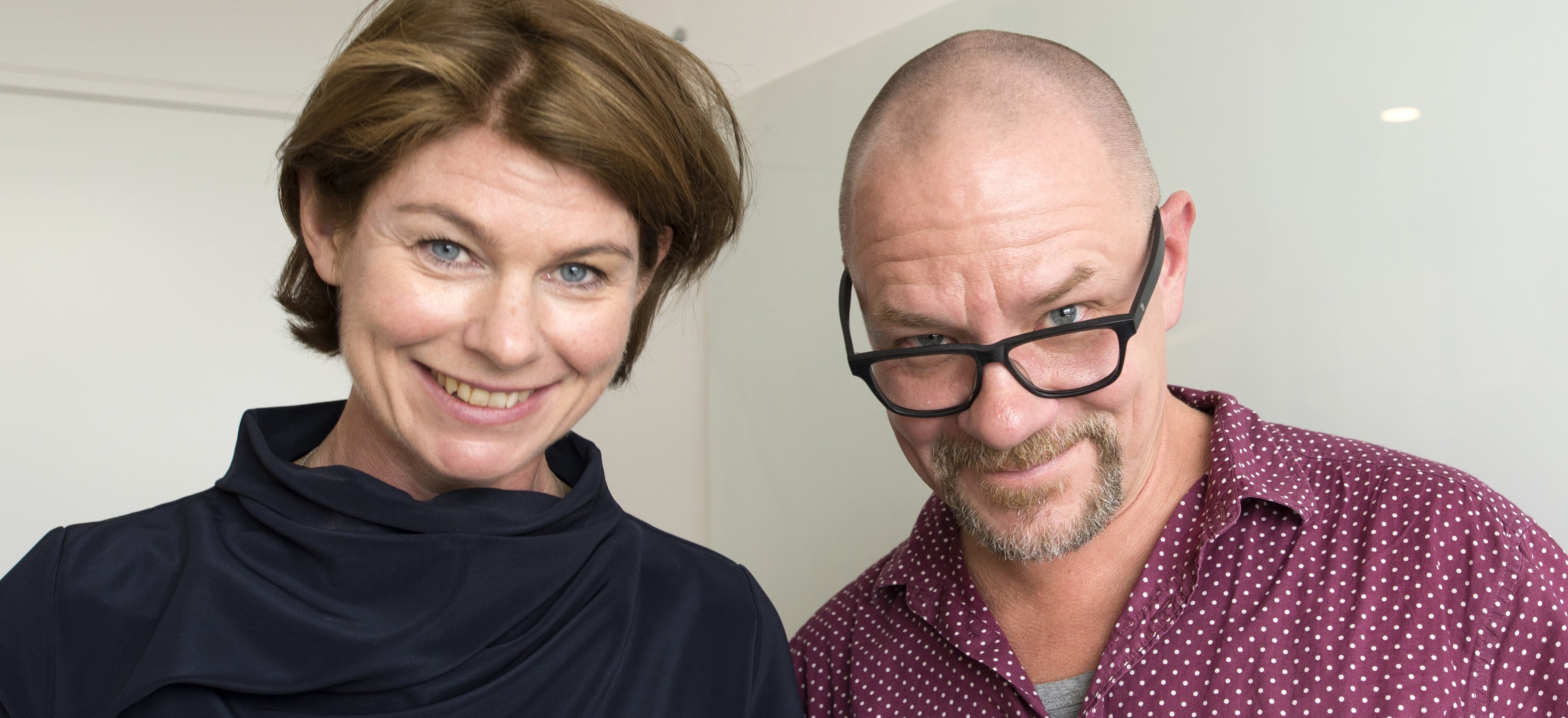 Cecilia Magnusson och Andreas Andersson i Medicinvetarna. Foto: Cecilia Odlind.