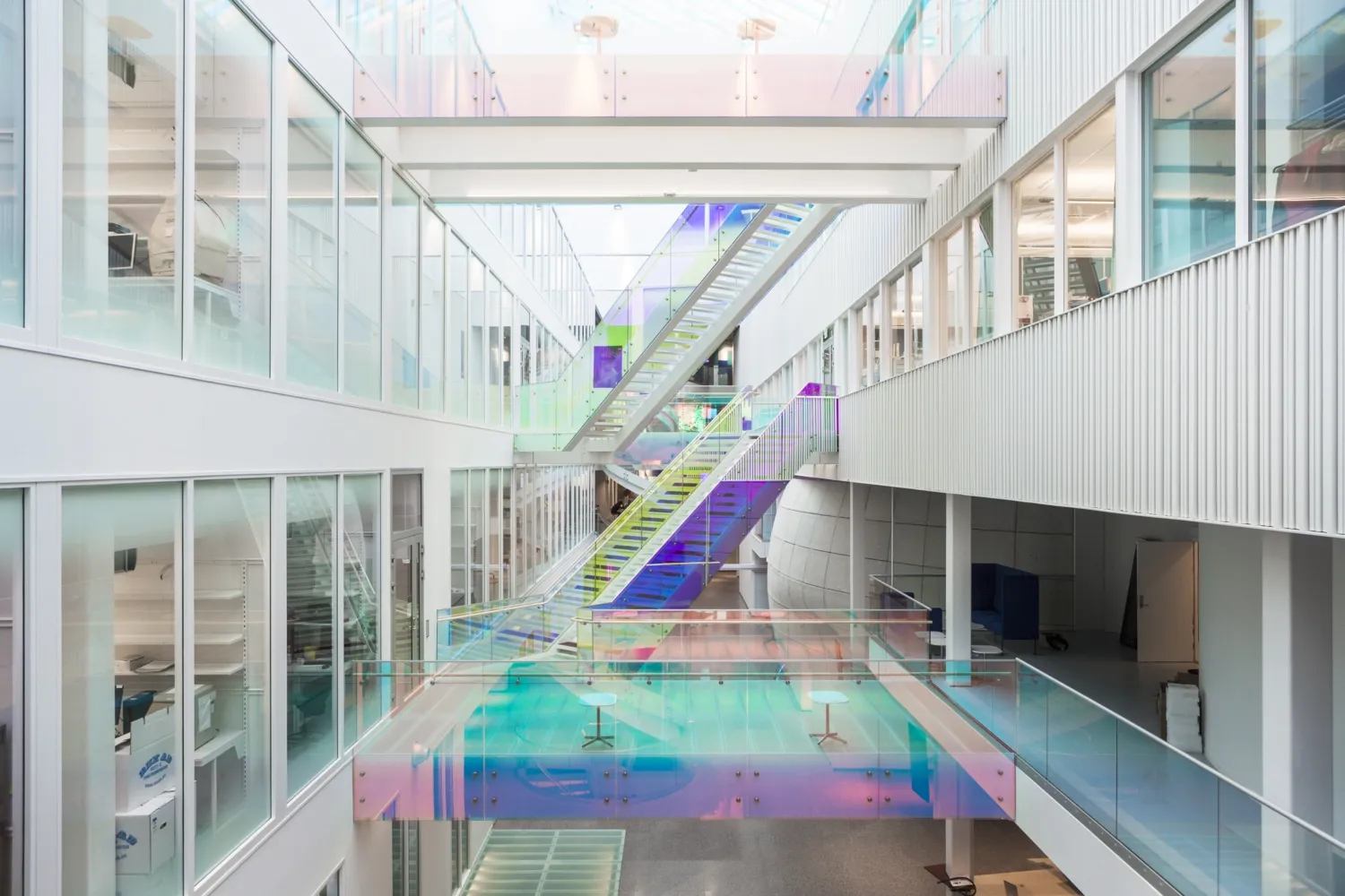 Inside research buildning Neo