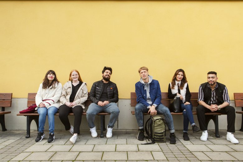 students at campus Flemingsberg