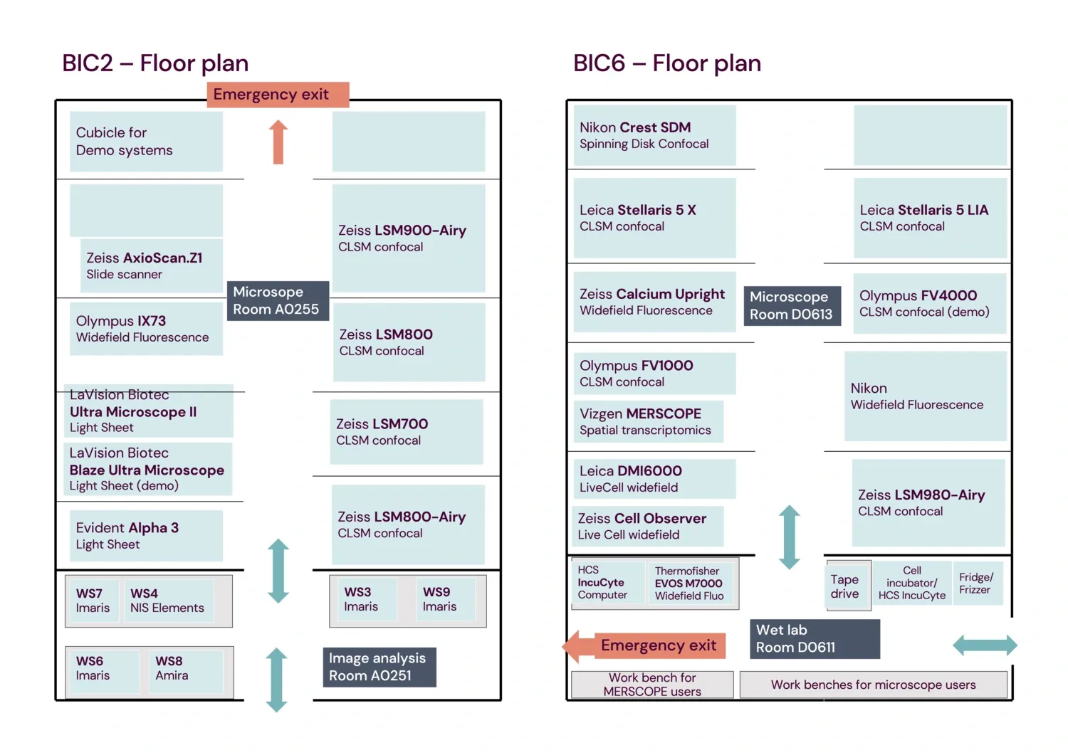 BIC2&6 floor plans