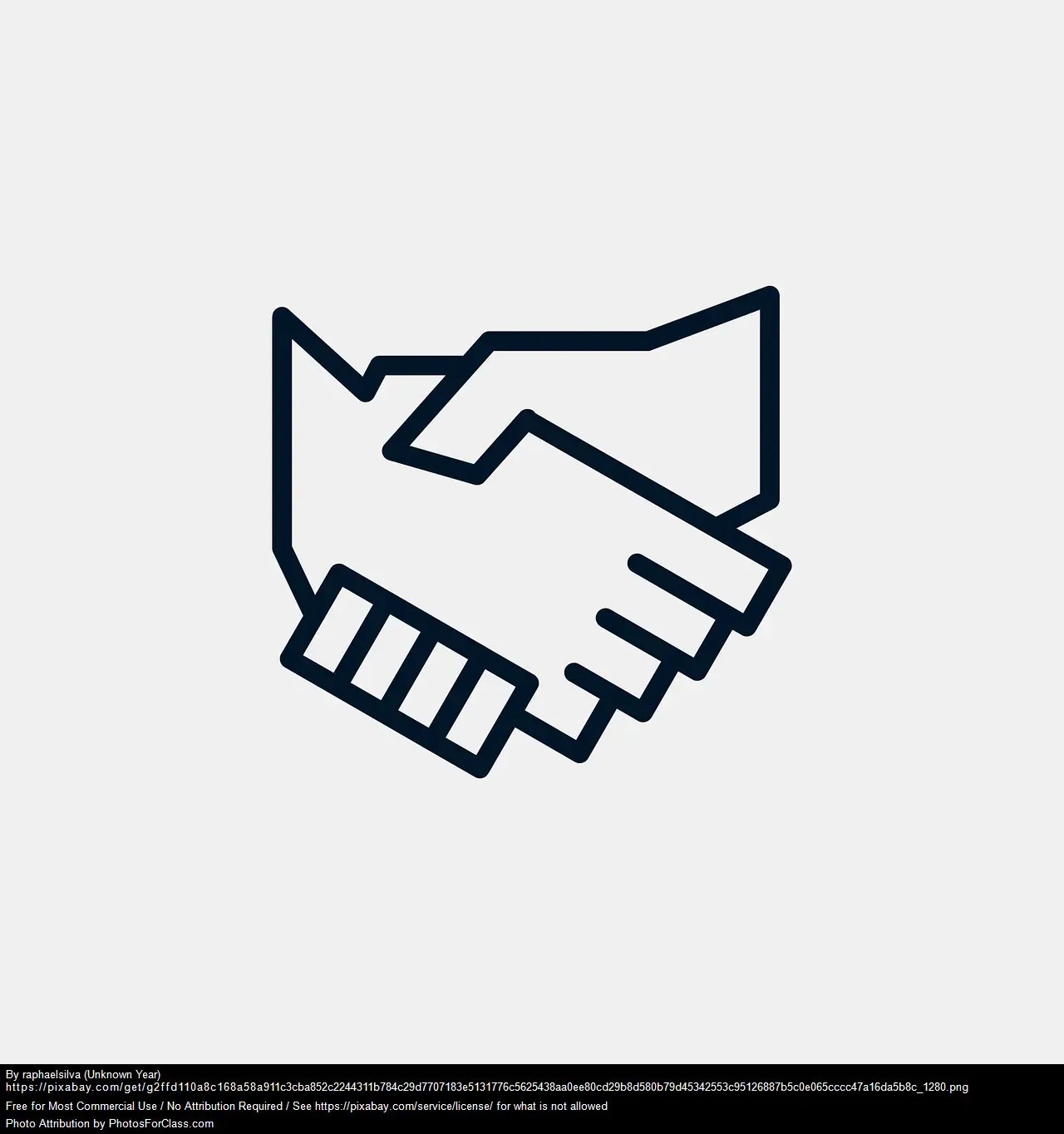 Two hands shaking hands