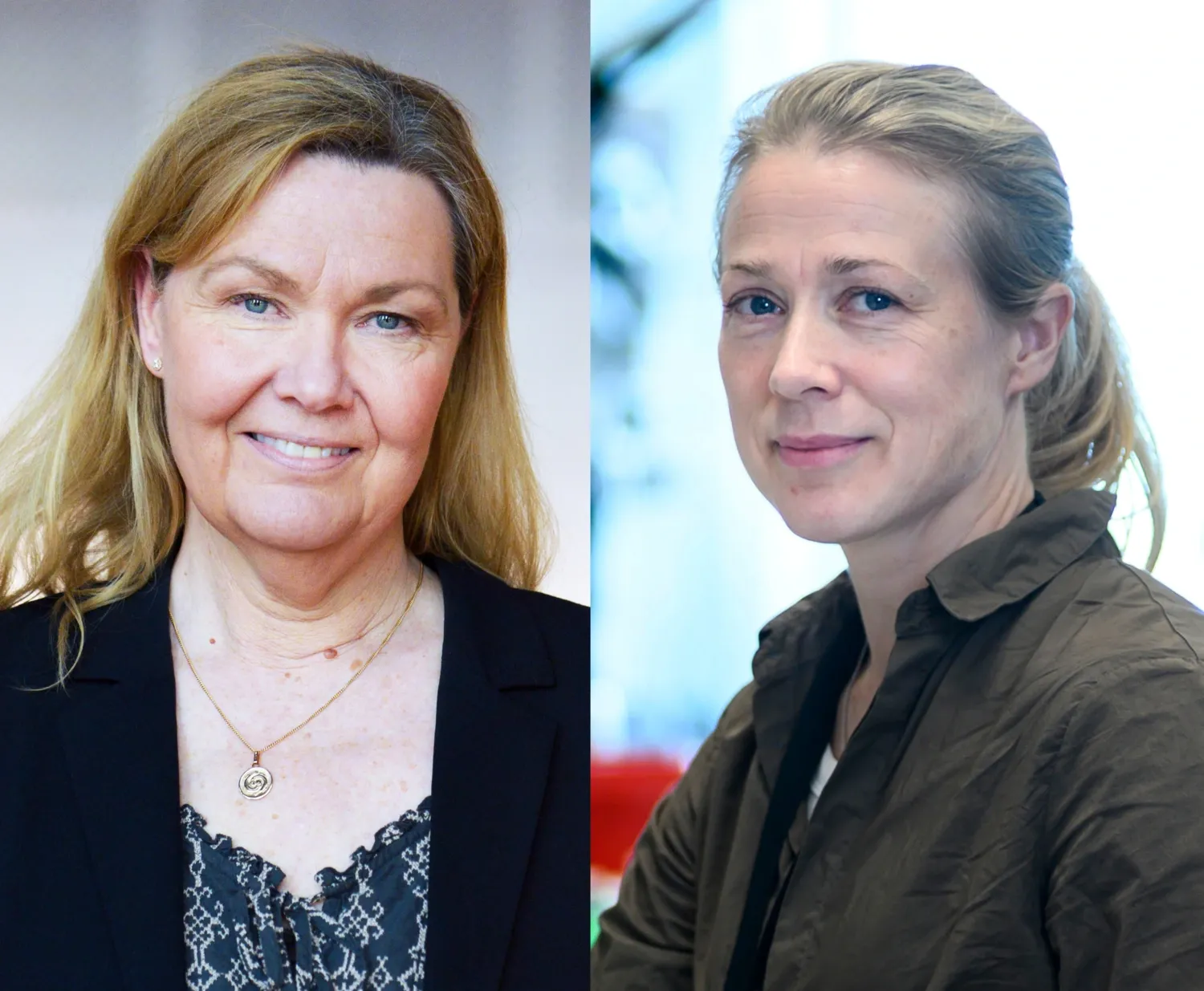 Collage med två porträttbilder.