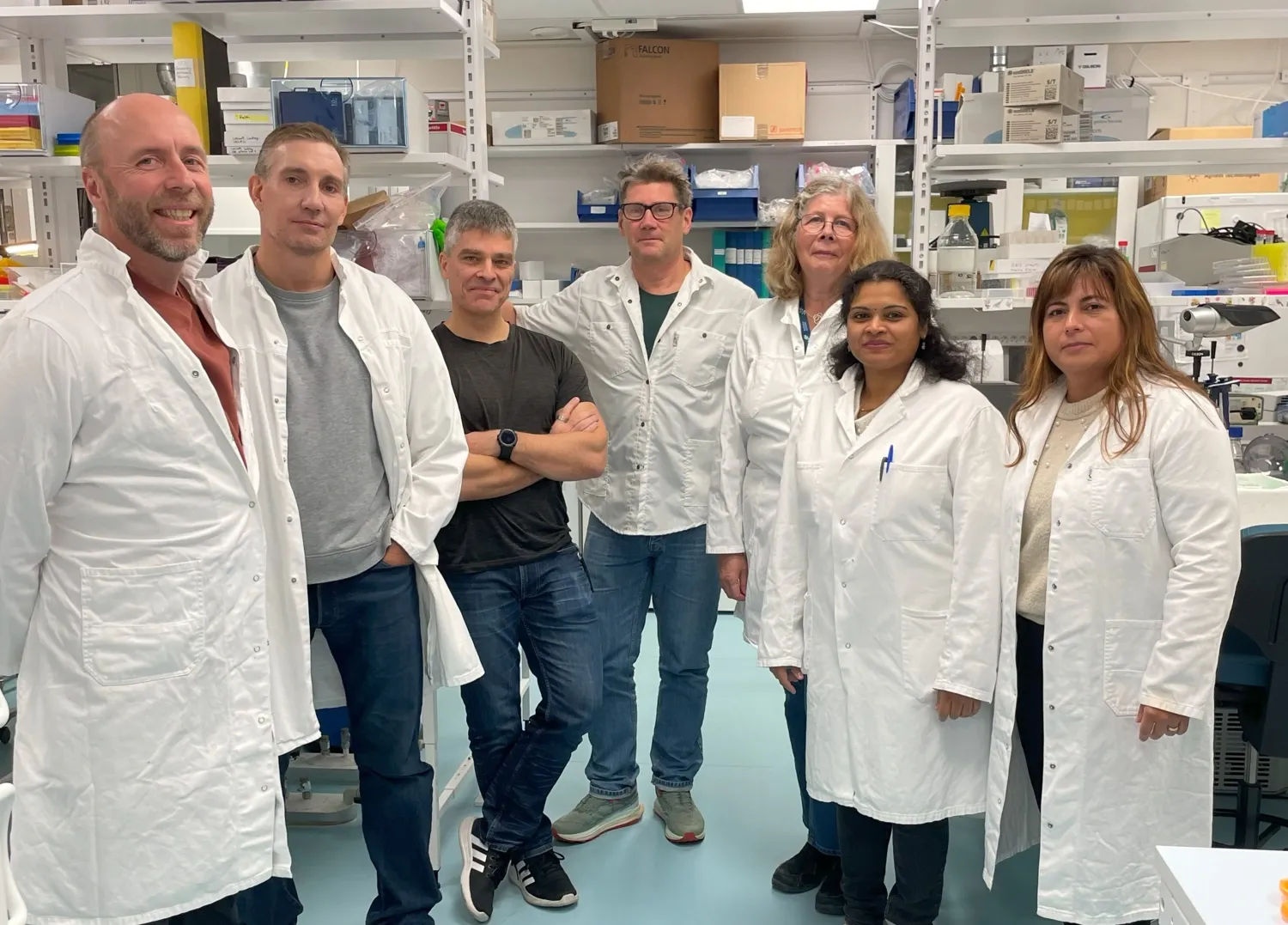 Core facility staff members in the facility