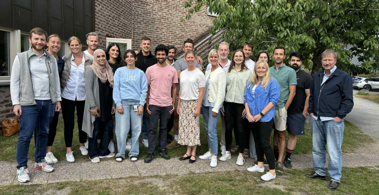 Gruppfoto av avdelningen för klinisk fysiologi, institutionen för laboratoriemedicin.