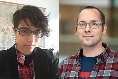 Resarchers Joyce Noble and Björn Reinius