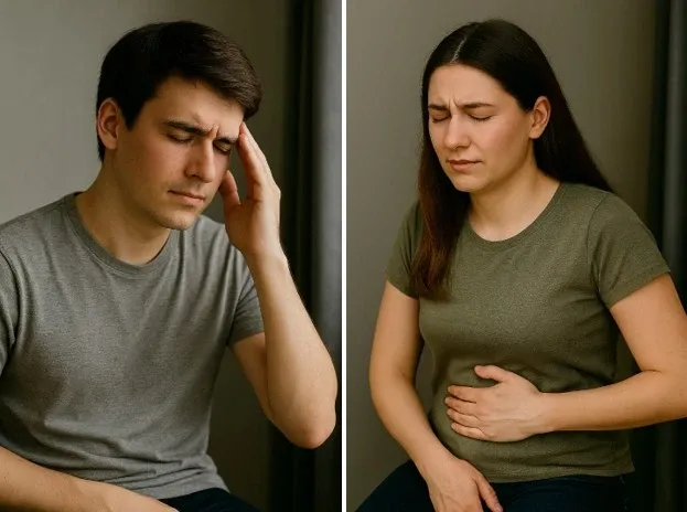 Illustration av smärta