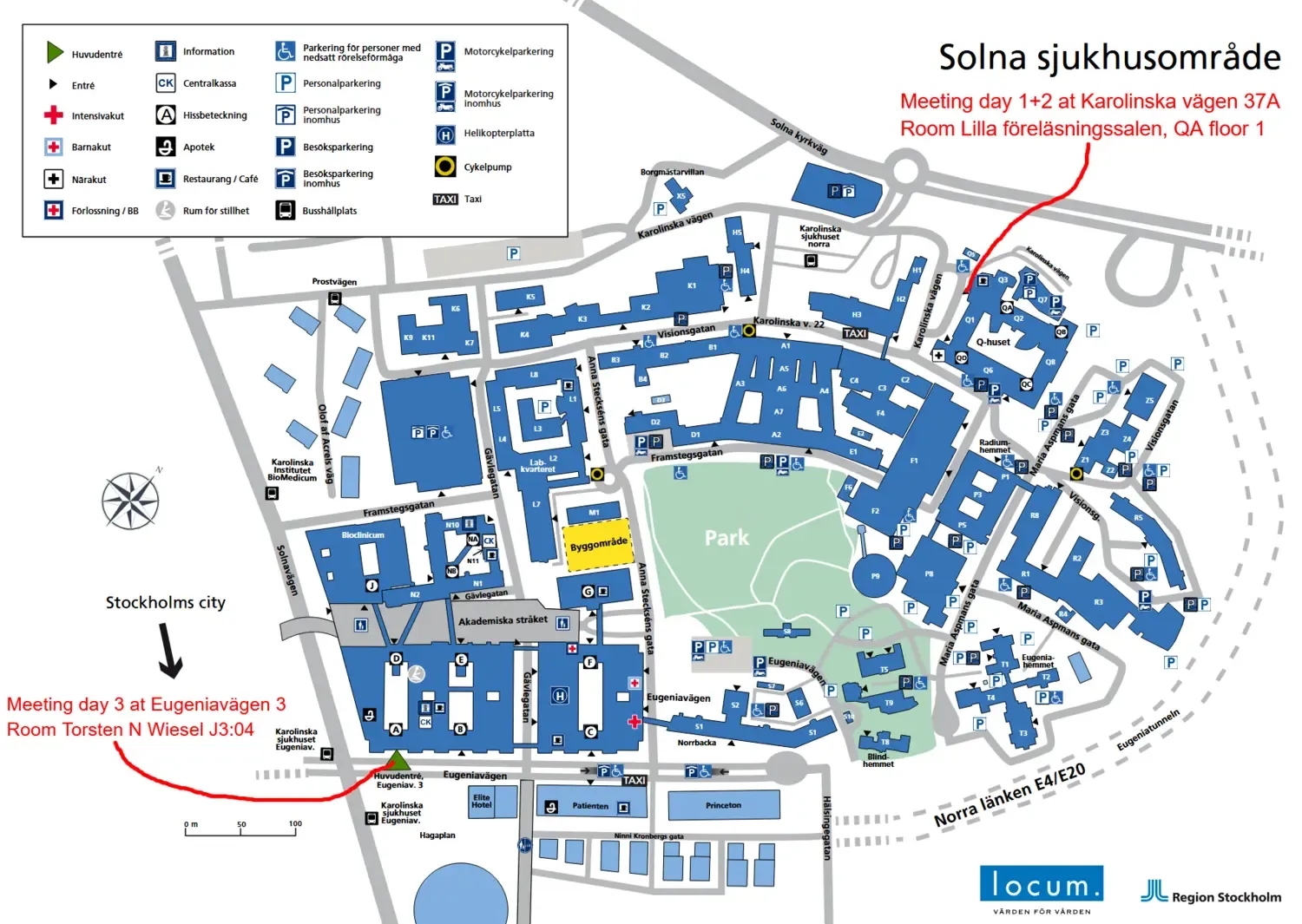 Venue map Karolinska