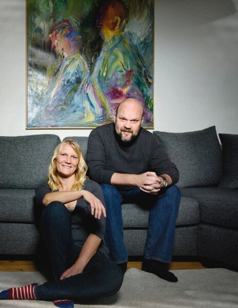 Åsa Konradsson Geuken tillsammans med sin bror Mats Konradsson. Foto: Annika af Klercker