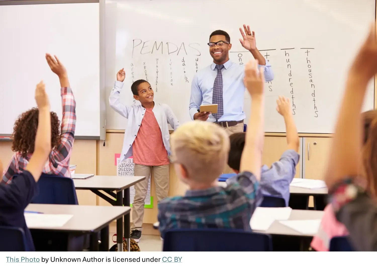 Teacher in a classroom