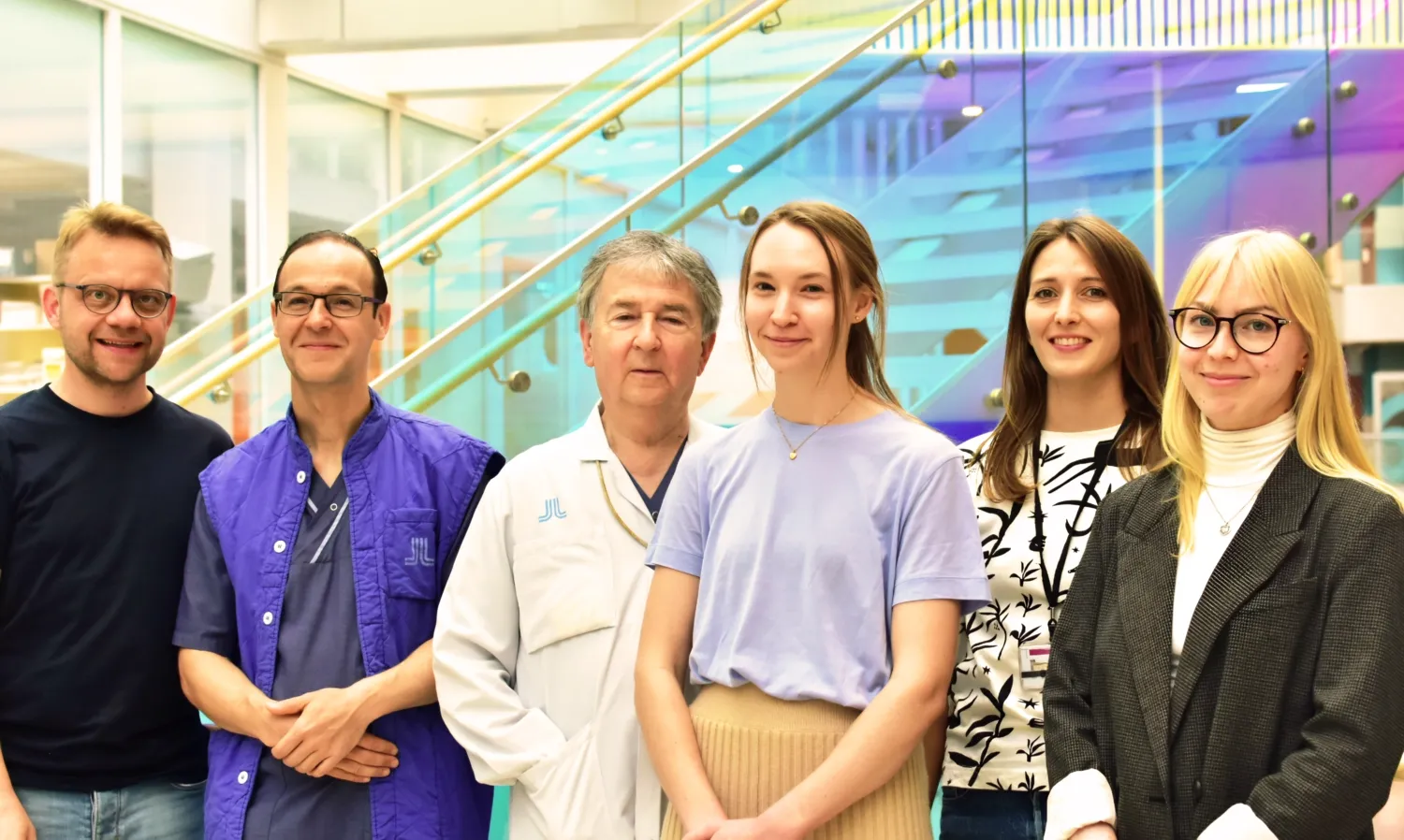 Researchers in a group