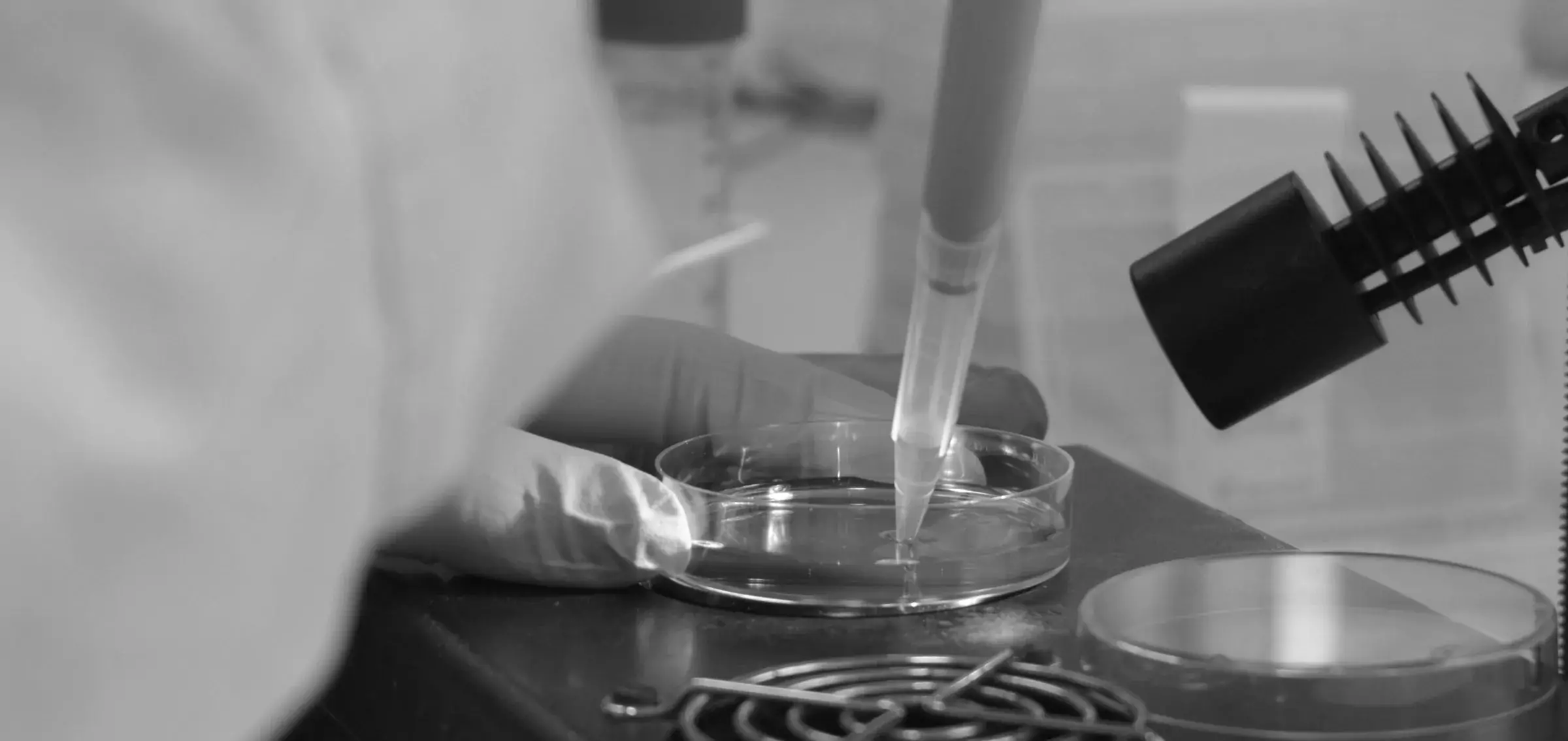 Närbild av laboration