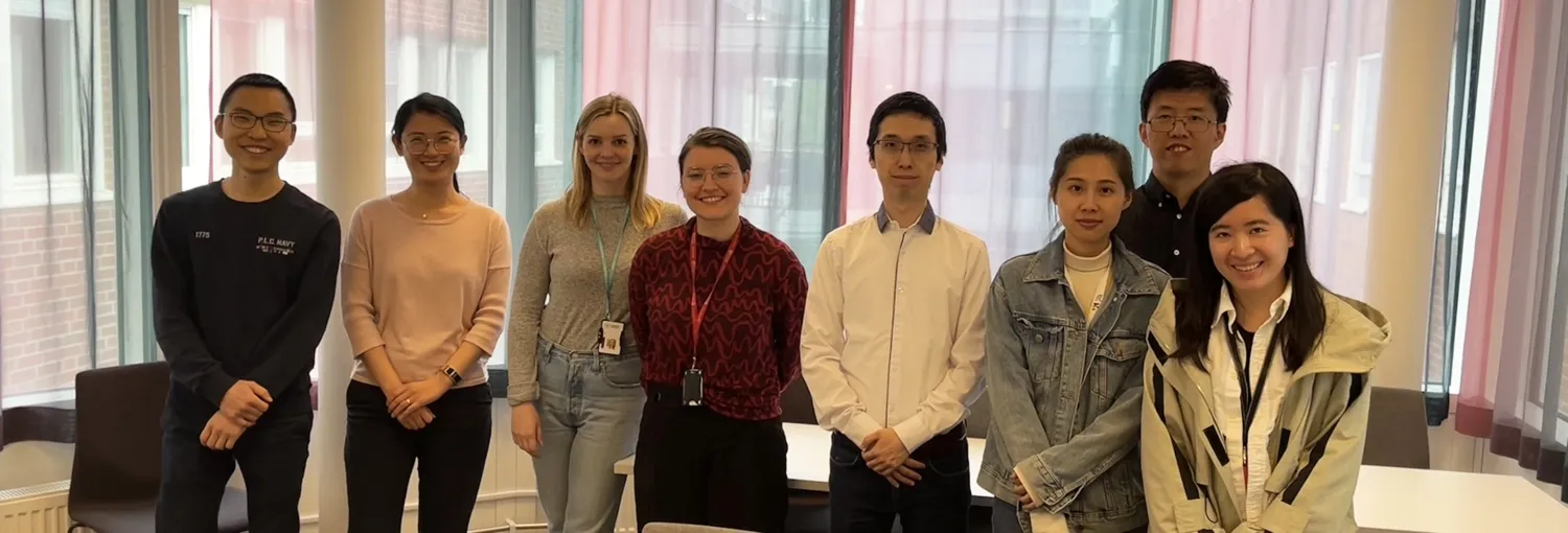 Photo of the members of Zheng Chang's research group at Karolinska Institutet