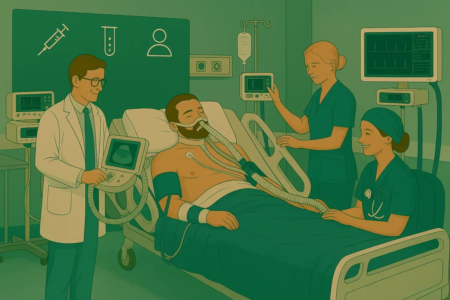 Sepsis, kritiskt sjukdom och perioperativ optimering.