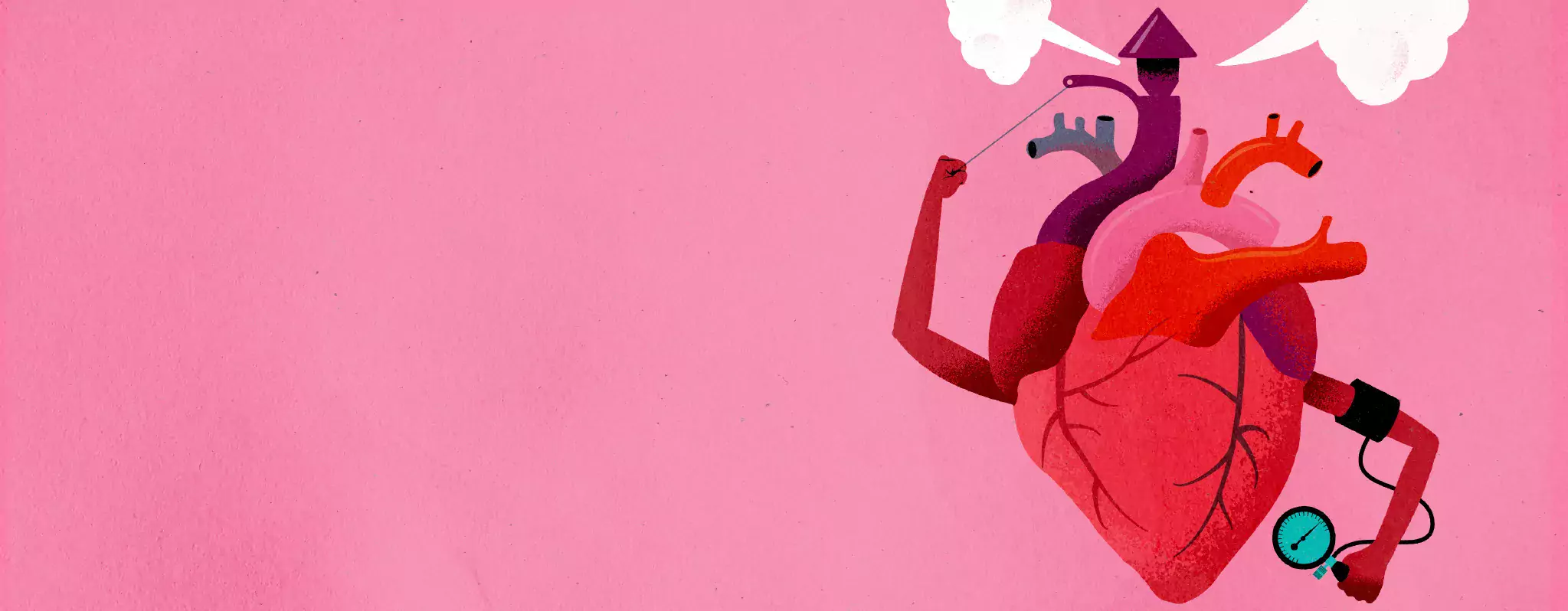 En illustrerad bild på ett hjärta.
