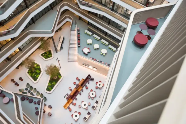 Biomedicum interiör. Foto: Martin Stenmark