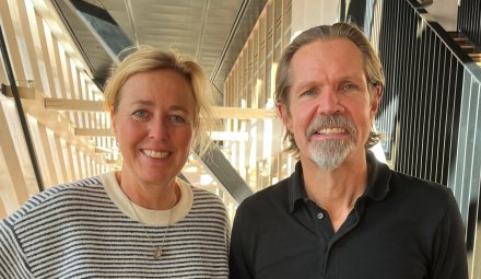 Porträtt av Cecilia Odlind och Sven Bölte