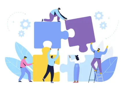 Illustration of a social network