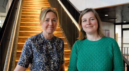 Porträtt av Cecilia Odlind och Janina Seubert