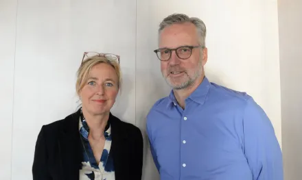 Porträtt av Cecilia Odlind och Rune Brautaset